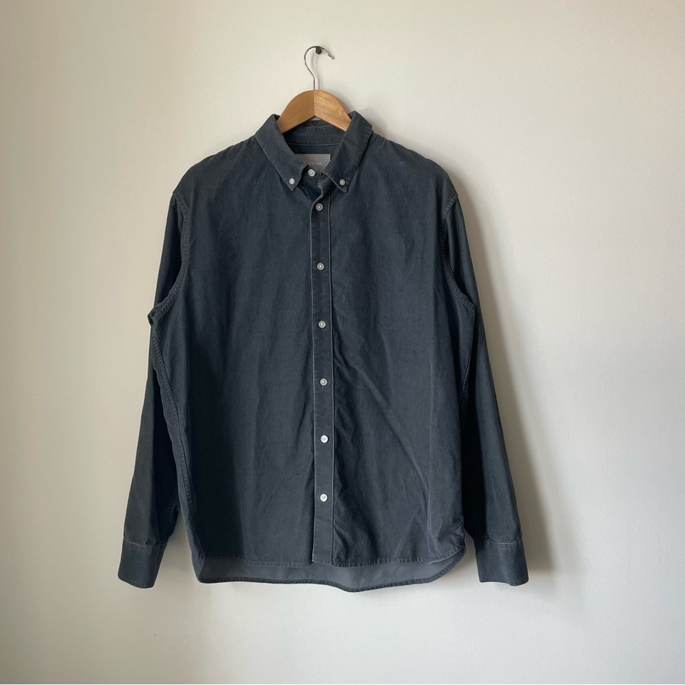 Blue Corduroy Everlane Button Down Shirt